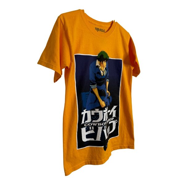 Cowboy Bebop Men's Shirt Sunrise funimation Size Small Yellow NWOT - Picture 2 of 6